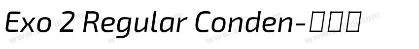 Exo 2 Regular Conden字体转换